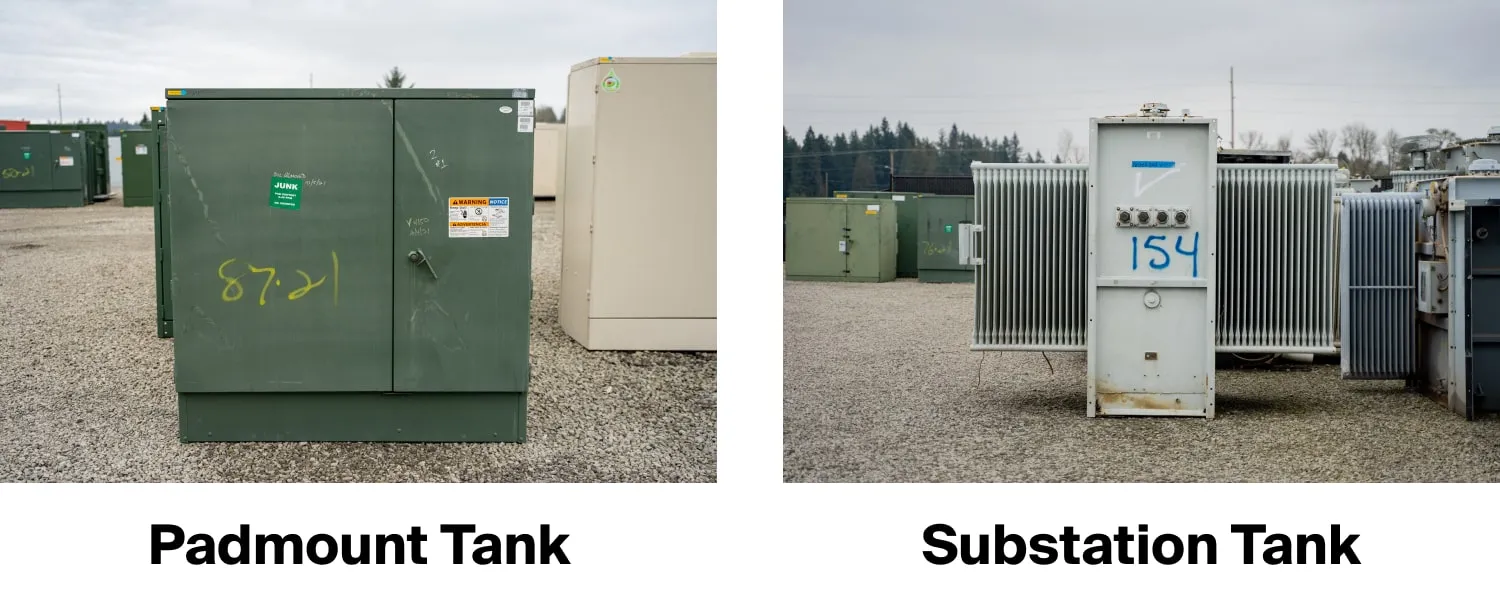 Comparison of padmount and substation tanks