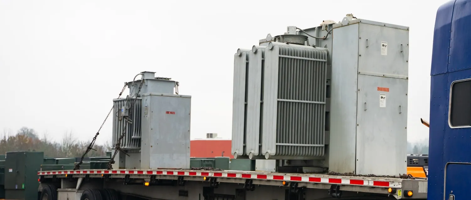 Substations arriving at Maddox yard