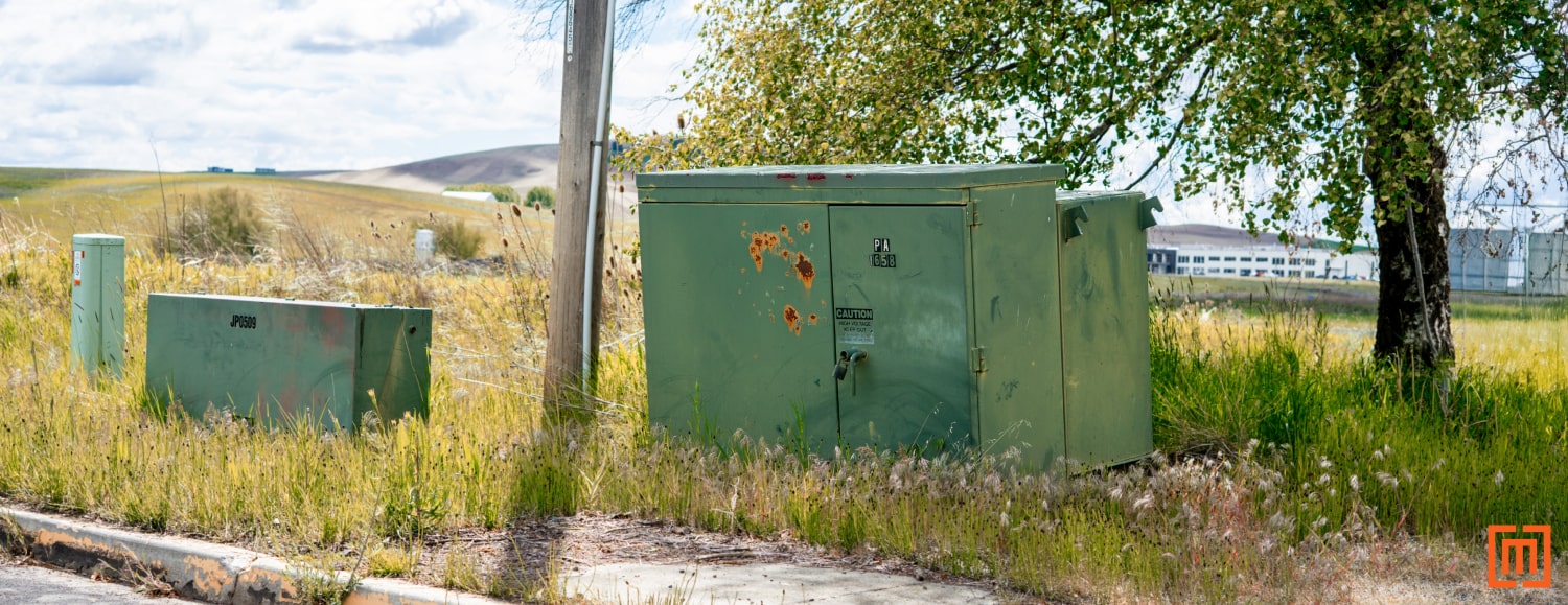 An old padmount transformer in an aging grid