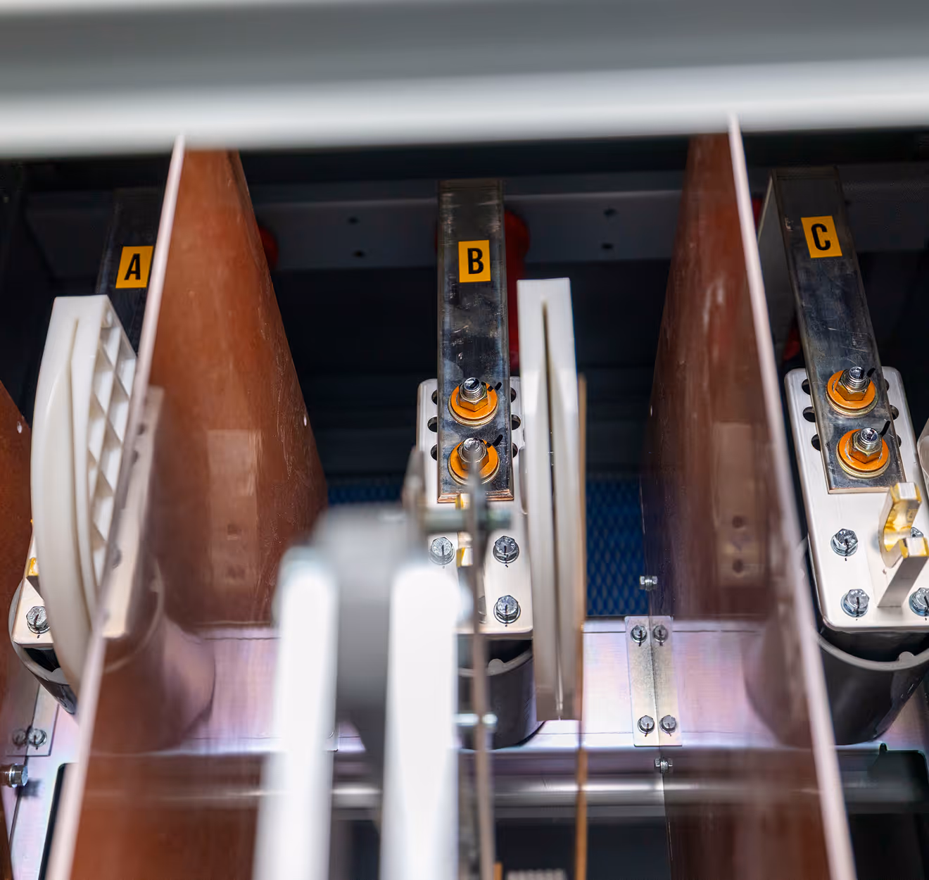 Interior of Maddox metal-enclosed switchgear
