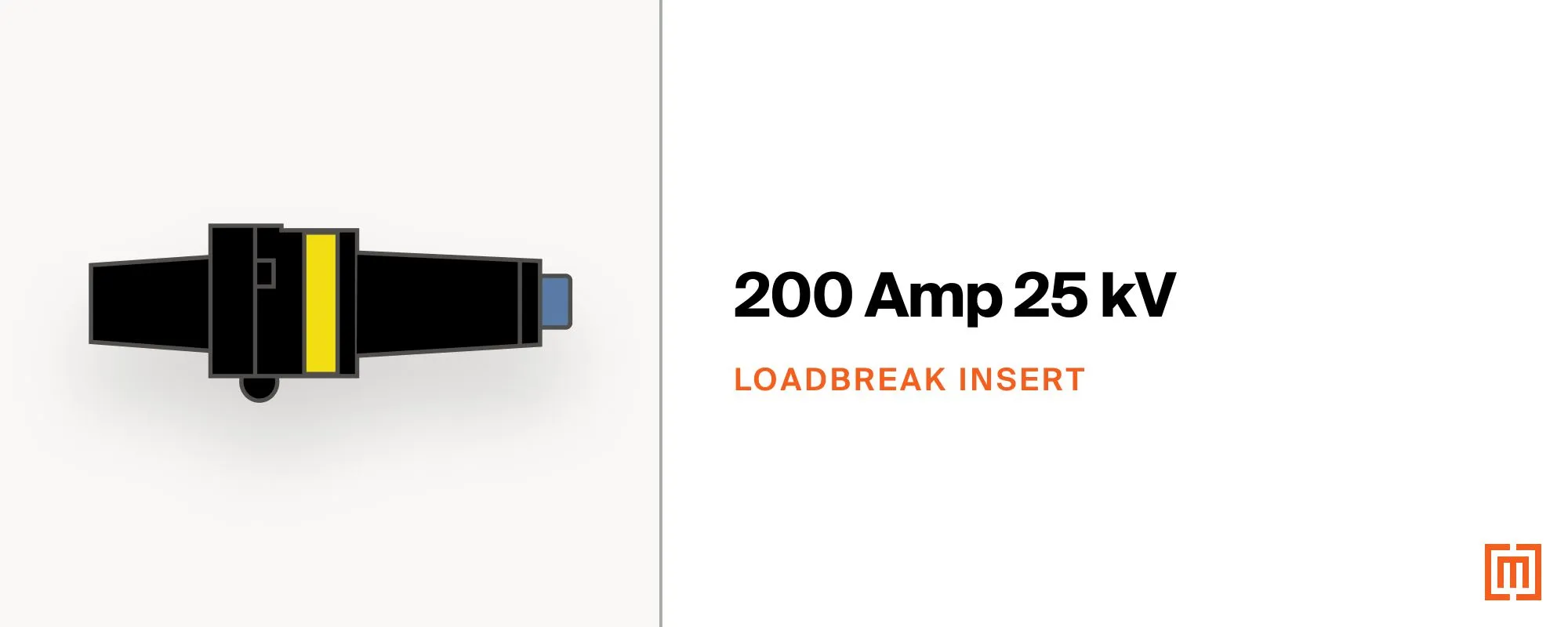 200 amp 25kV Class loadbreak padmount transformer bushing insert