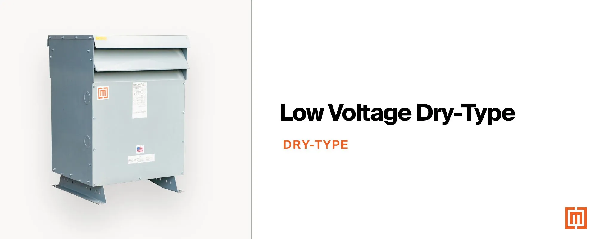 A Maddox low voltage dry type transformer