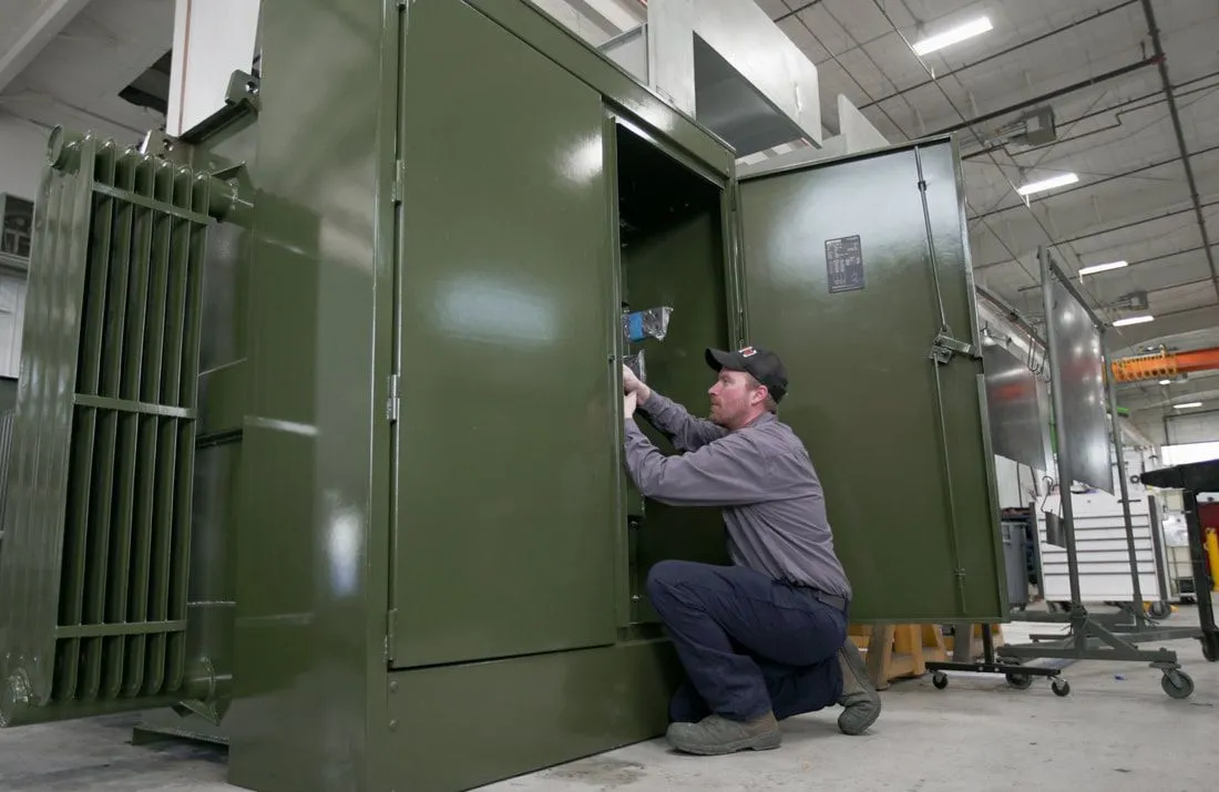 A customer's transformer being custom built in Maddox's shop in Battle Ground, WA