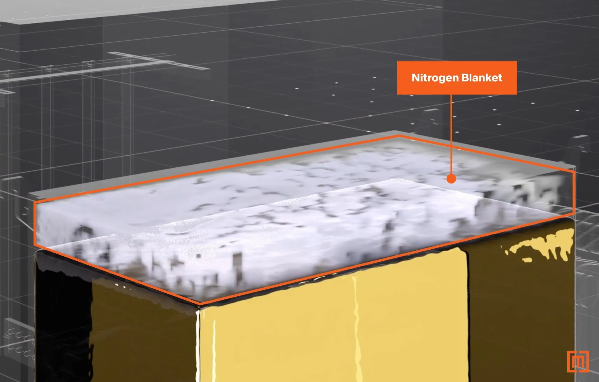 Nitrogen blanket in a Maddox padmount transformer oil tank
