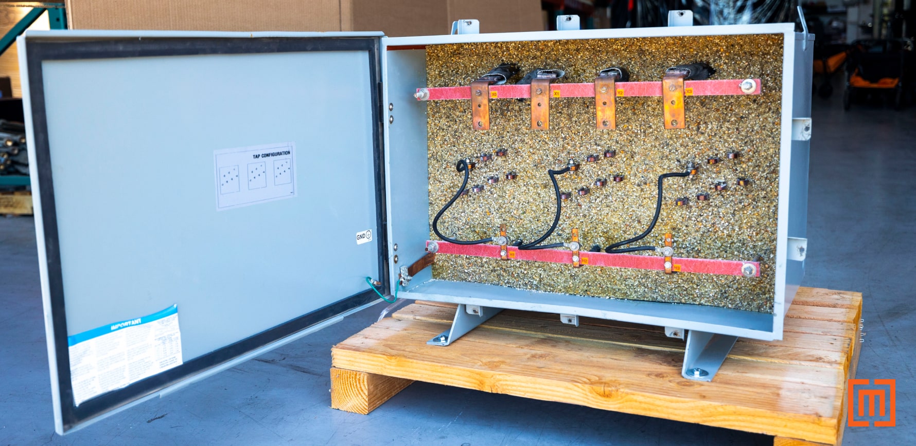 This is a picture of an encapsulated transformer