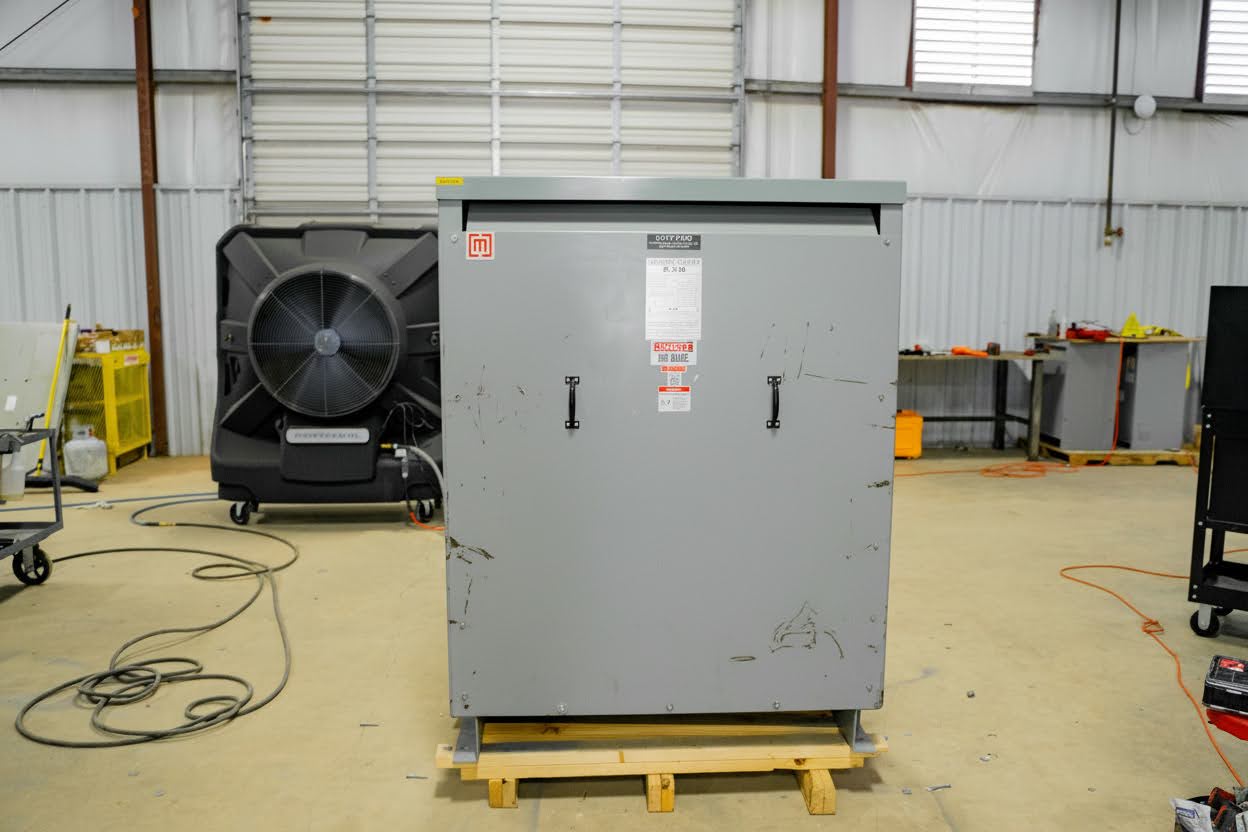 photo of cosmetically damaged transformer