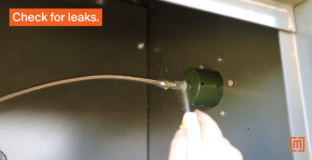Transformer hose leak check
