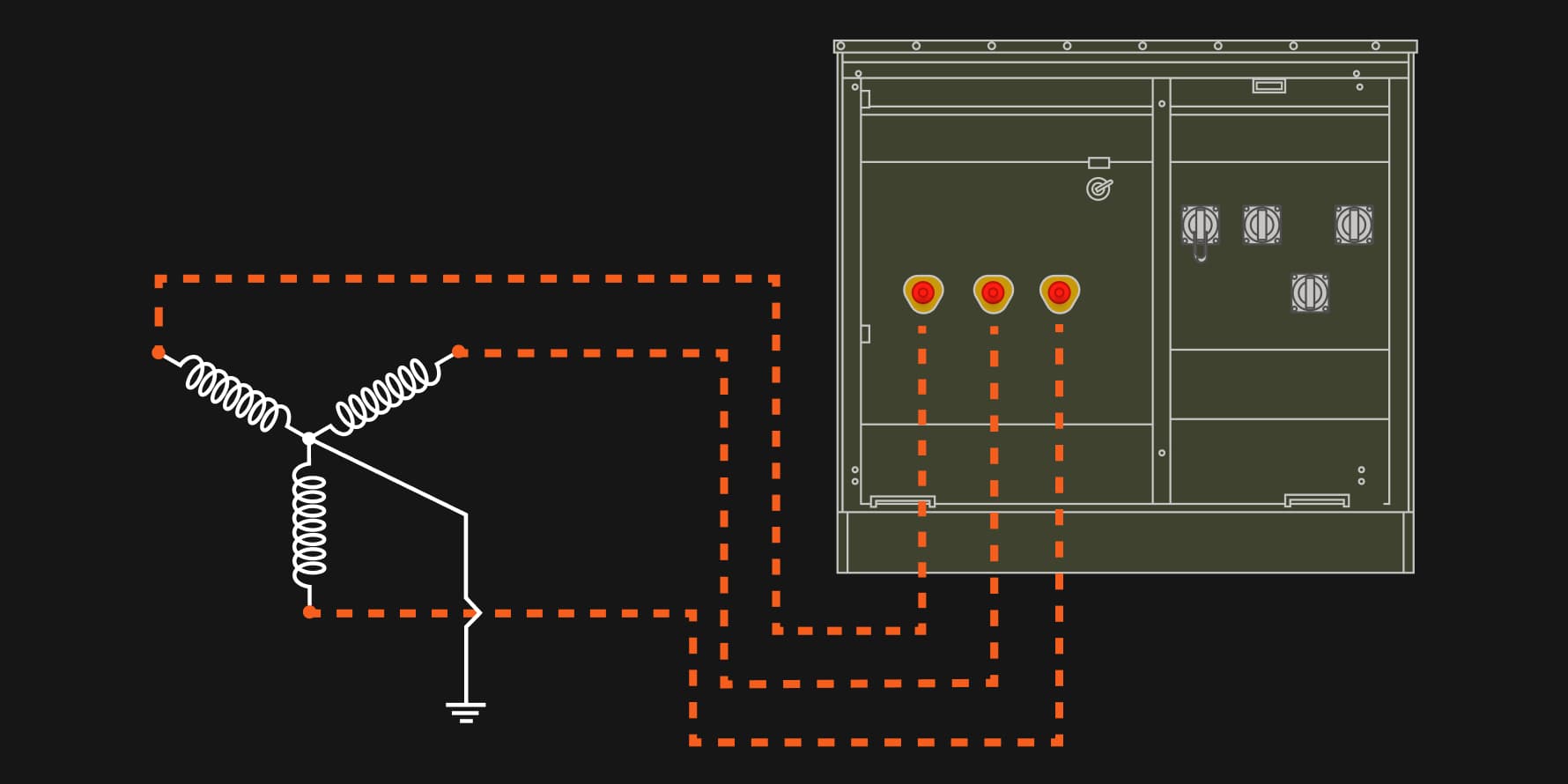 Padmount transformer graphic